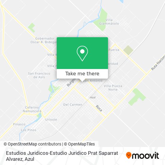 Estudios Juridicos-Estudio Juridico Prat Saparrat Alvarez map