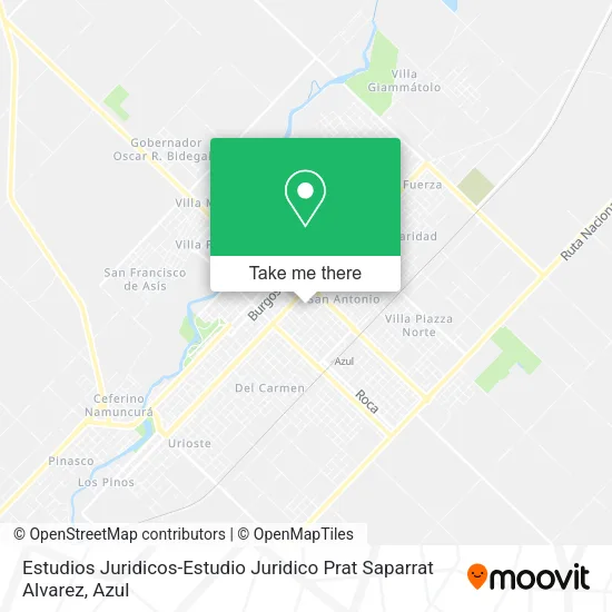 Mapa de Estudios Juridicos-Estudio Juridico Prat Saparrat Alvarez