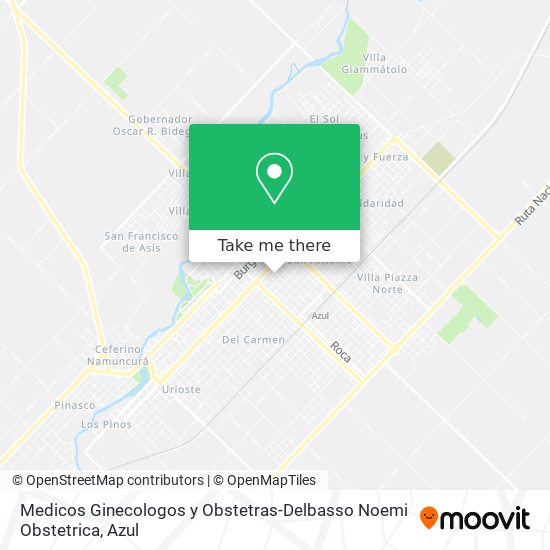 Medicos Ginecologos y Obstetras-Delbasso Noemi Obstetrica map