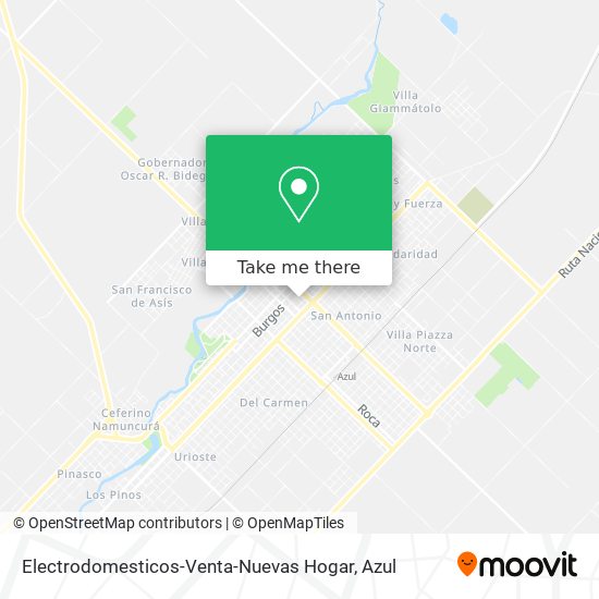 Electrodomesticos-Venta-Nuevas Hogar map