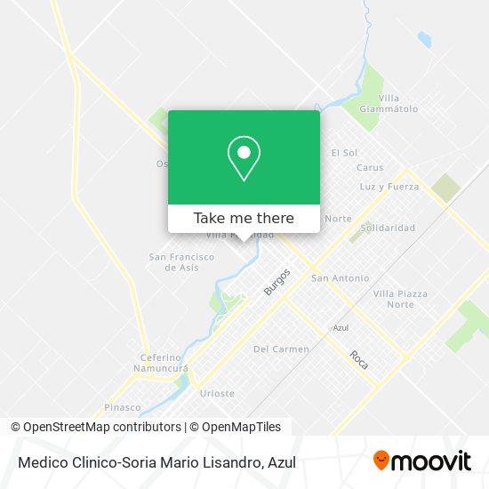 Medico Clinico-Soria Mario Lisandro map