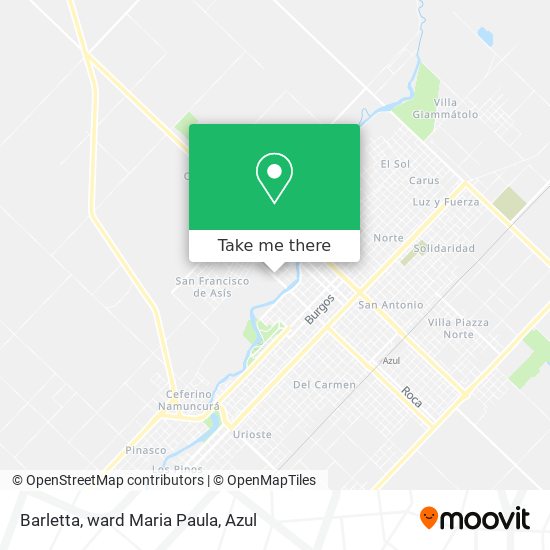 Barletta, ward Maria Paula map