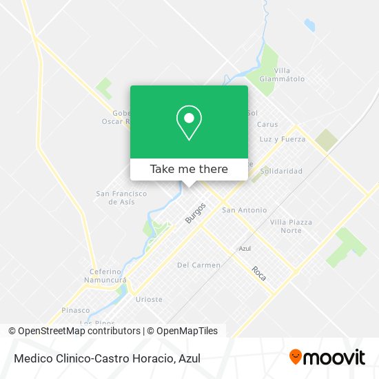 Medico Clinico-Castro Horacio map
