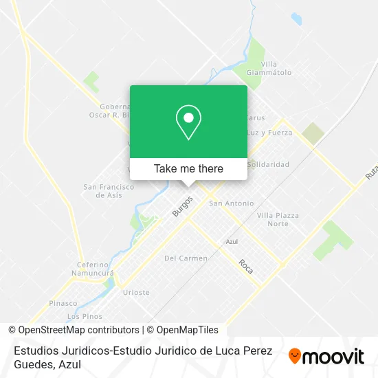 Mapa de Estudios Juridicos-Estudio Juridico de Luca Perez Guedes