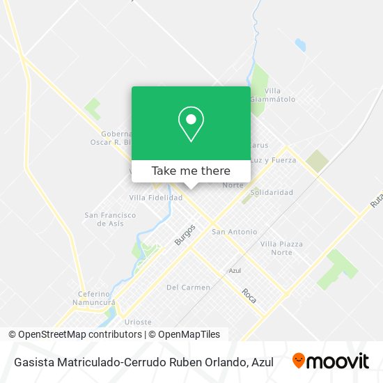 Gasista Matriculado-Cerrudo Ruben Orlando map