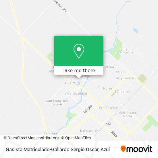 Gasista Matriculado-Gallardo Sergio Oscar map