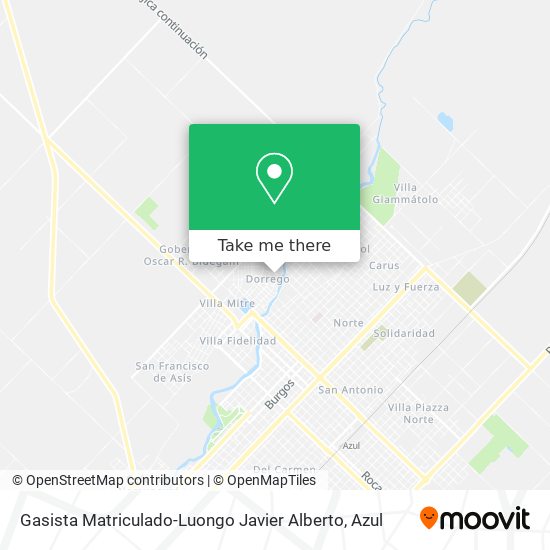 Gasista Matriculado-Luongo Javier Alberto map
