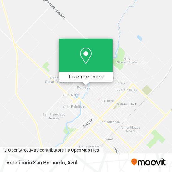 Veterinaria San Bernardo map