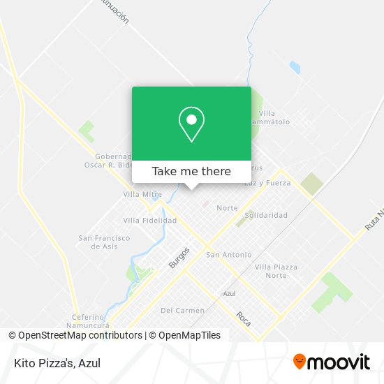 Kito Pizza's map