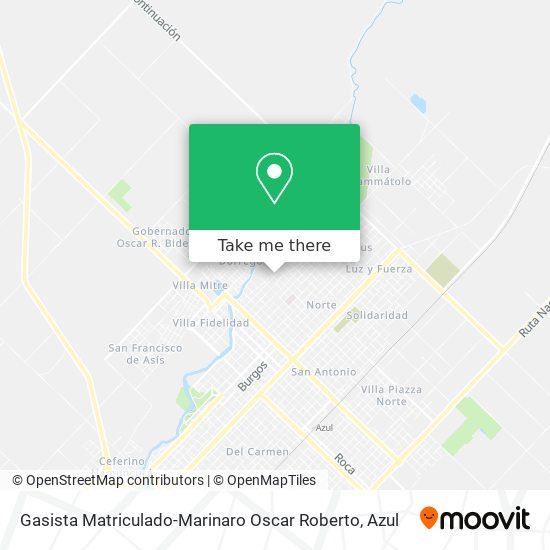 Gasista Matriculado-Marinaro Oscar Roberto map