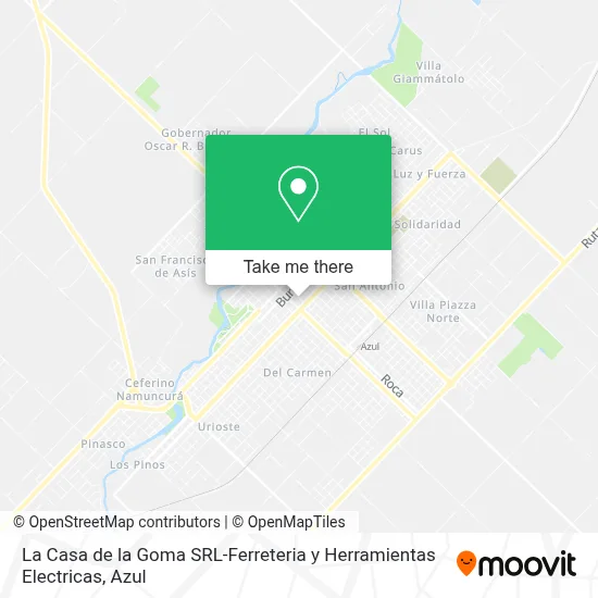 La Casa de la Goma SRL-Ferreteria y Herramientas Electricas map