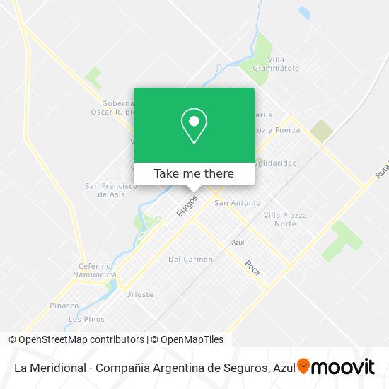 La Meridional - Compañia Argentina de Seguros map