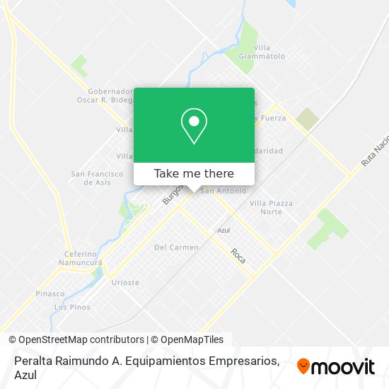 Peralta Raimundo A. Equipamientos Empresarios map