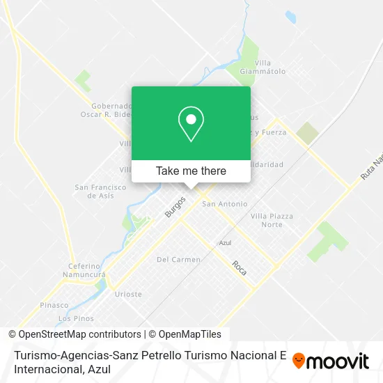 Mapa de Turismo-Agencias-Sanz Petrello Turismo Nacional E Internacional