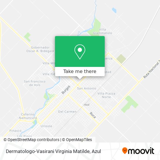 Dermatologo-Vasirani Virginia Matilde map