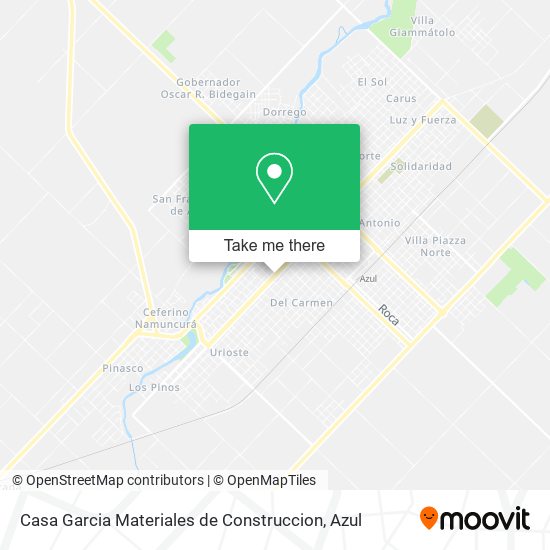 Casa Garcia Materiales de Construccion map