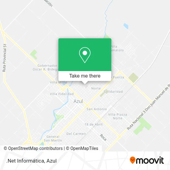 .Net Informática map