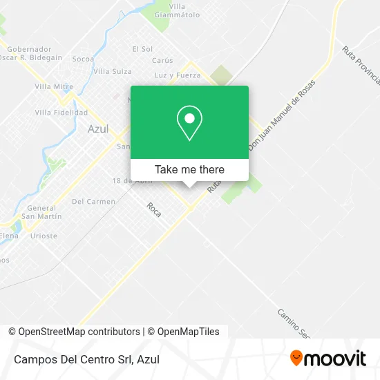 Campos Del Centro Srl map