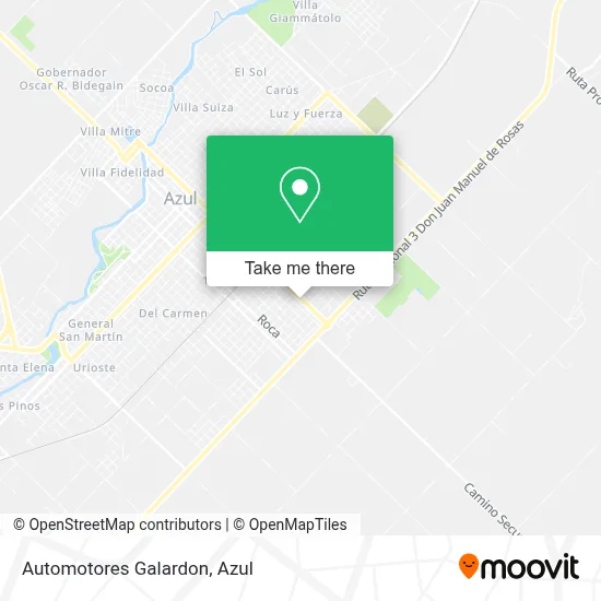 Automotores Galardon map