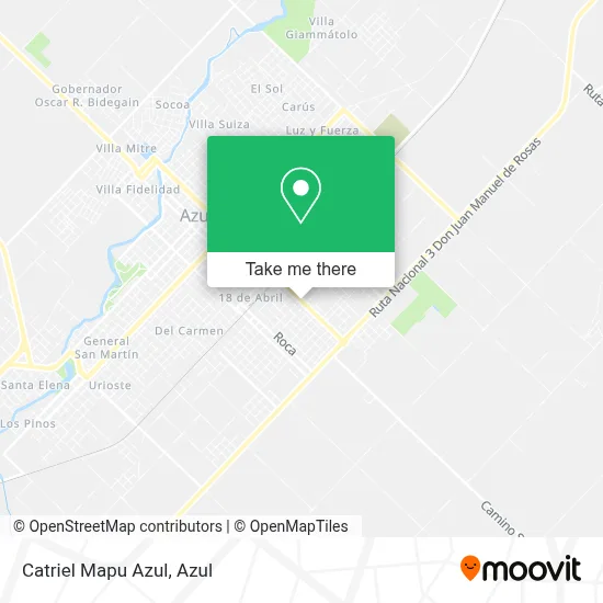 Catriel Mapu Azul map