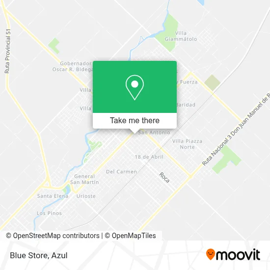 Blue Store map