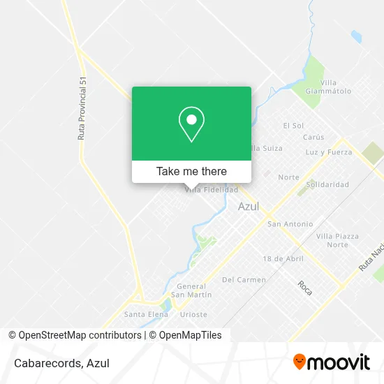 Cabarecords map