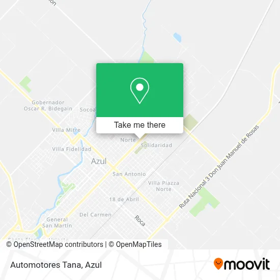 Automotores Tana map