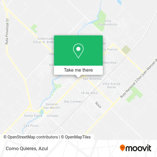 Como Quieres map