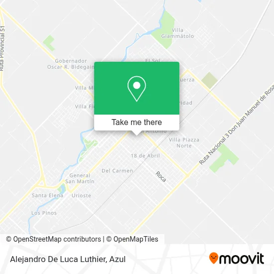 Alejandro De Luca Luthier map