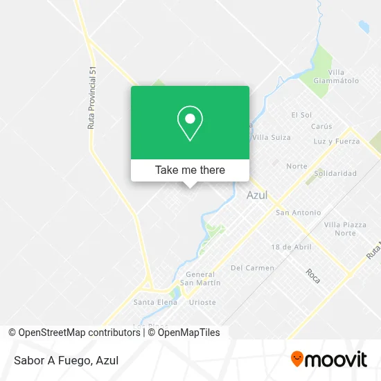 Sabor A Fuego map