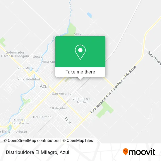 Distribuidora El Milagro map