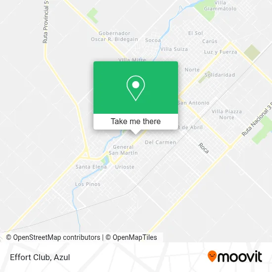 Effort Club map