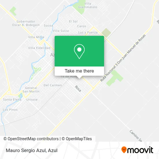 Mauro Sergio Azul map