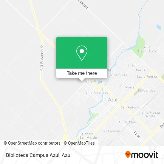 Biblioteca Campus Azul map