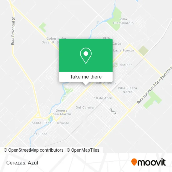 Cerezas map