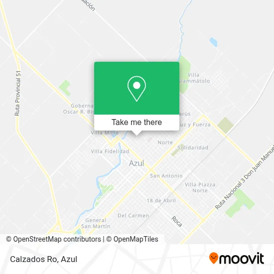 Calzados Ro map