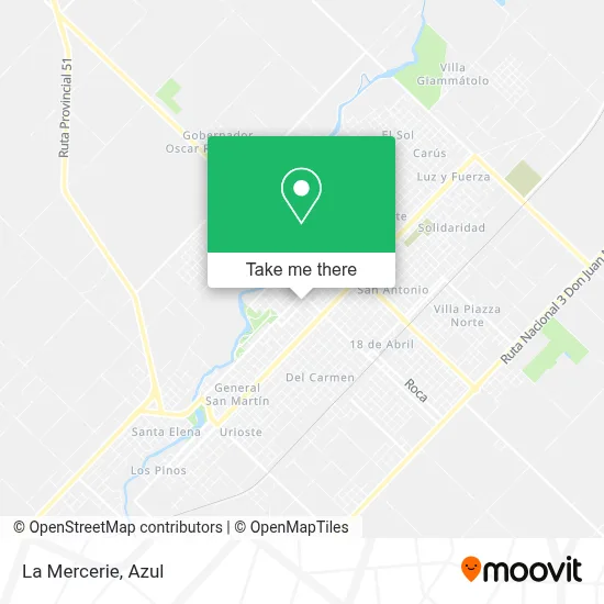 La Mercerie map