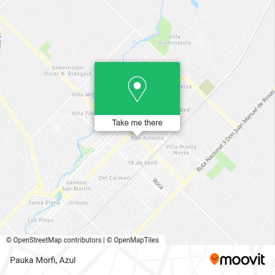 Pauka Morfi map