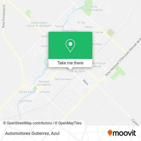 Automotores Gutierrez map
