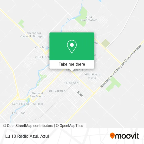 Lu 10 Radio Azul map