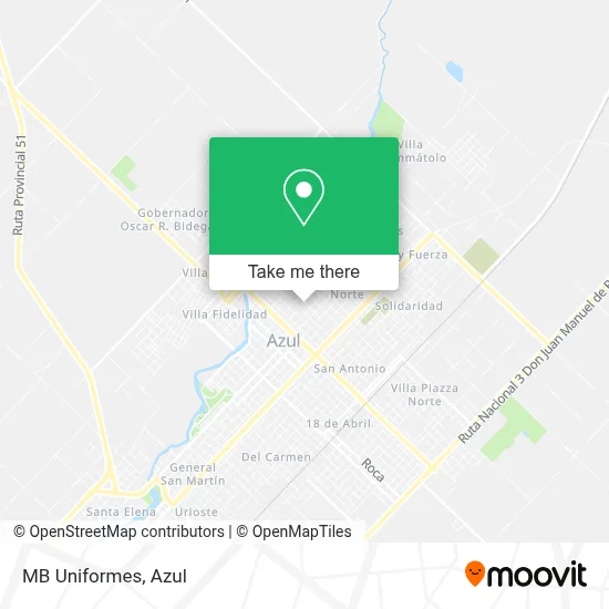 MB Uniformes map