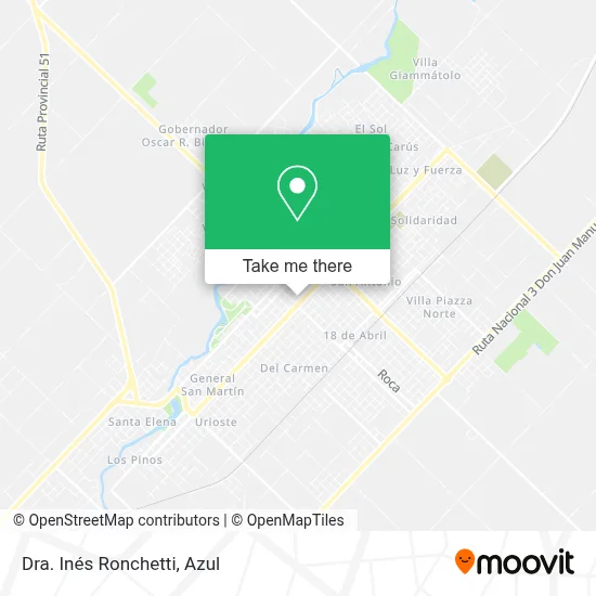 Dra. Inés Ronchetti map