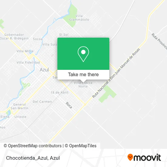 Chocotienda_Azul map
