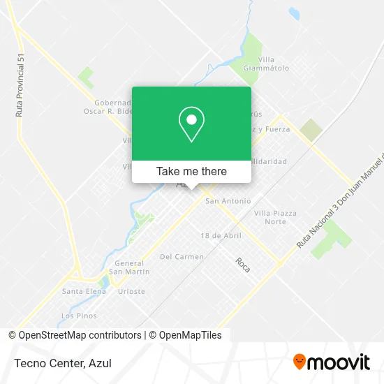 Tecno Center map