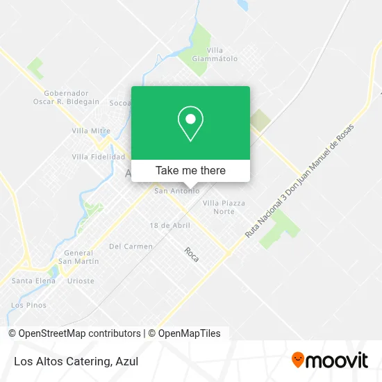 Los Altos Catering map