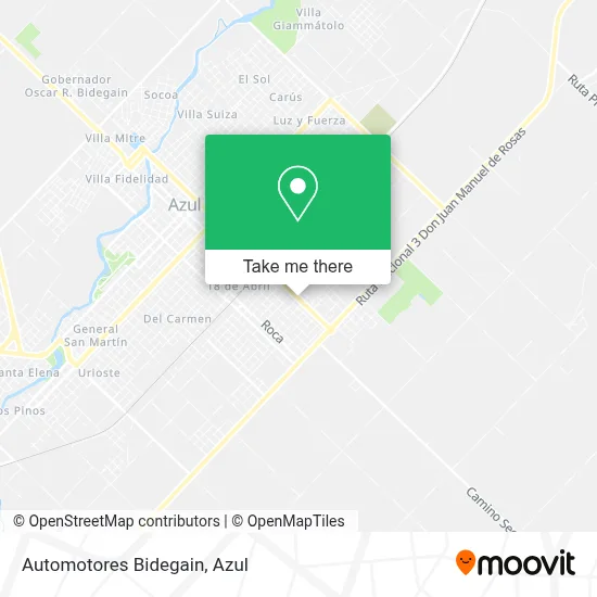 Automotores Bidegain map