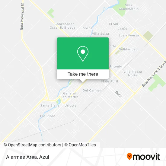 Alarmas Area map