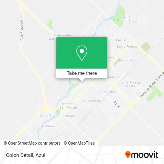Colon Detail map