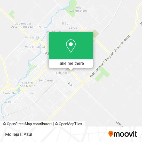 Mollejas map