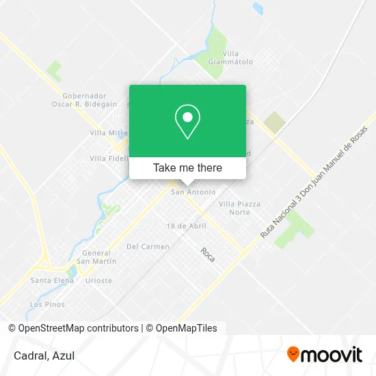 Cadral map